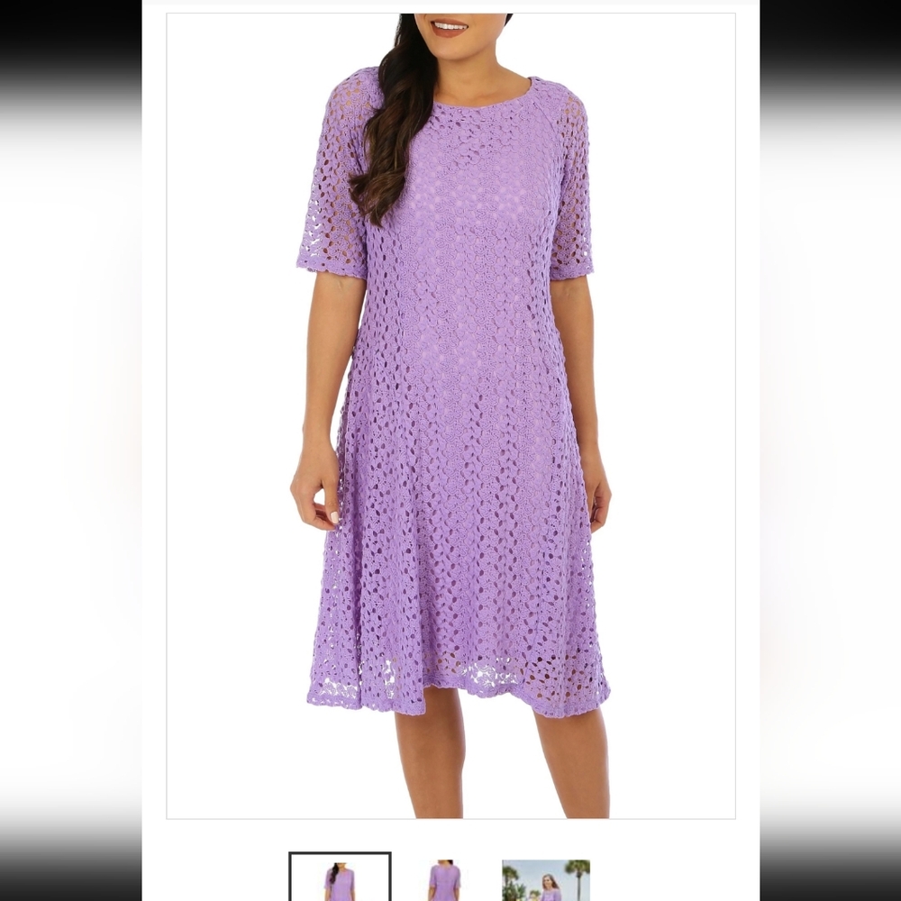 Rabbit RabbitWomens Crochet Midi Dress.